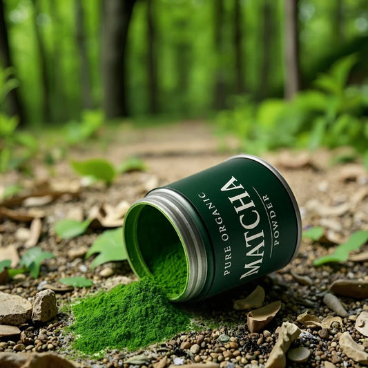 مسحوق ماتشا عضوي فاخر – طاقة رجال السعودية القوية طول اليوم + مضرب بامبو ياباني أصلي هدية مجانية!