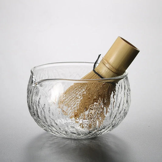 Bambus Wholesale Japanese Tea Tool Matcha Bowl Gift Box With Tea Set Accessories Glass Matcha Bowl Stand Coffee & Tea Sets